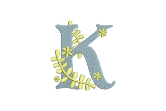 Floral Alphabet K: A Warm, Elegant Wedding Monogram
