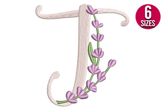 Lavender Font Letter J: A Seasonal Monogram with Quiet Elegance