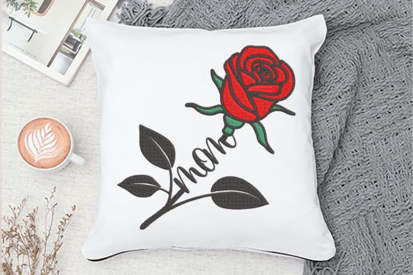 Mom Rose: A Thoughtful Embroidery Design for Meaningful Gifts